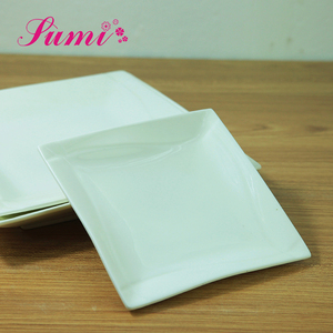 Platos cuadrados con logotipo personalizado, <span class=keywords><strong>vajilla</strong></span> <span class=keywords><strong>de</strong></span> <span class=keywords><strong>porcelana</strong></span> blanca para restaurante - Product Image 3