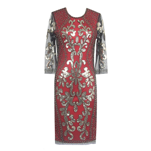 الجملة طويلة الأكمام الأم من العروس الملابس الترتر حزب مساء اللباس - Product Image 2