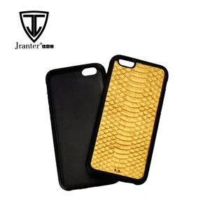Cheap Custom Color de piel de Serpiente de Cuero de Oro Cajas Del Teléfono Móvil de la Célula - Product Image 3
