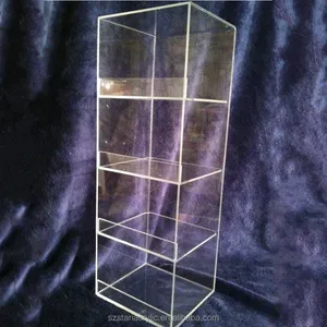 Tall Convenience Acrylic Display Case Store Counter Top Display
