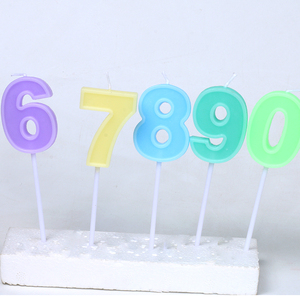 Fábrica al <span class=keywords><strong>por</strong></span> <span class=keywords><strong>mayor</strong></span> colorido cumpleaños número <span class=keywords><strong>velas</strong></span> 0 a 9 pastel decoración vela - Product Image 3