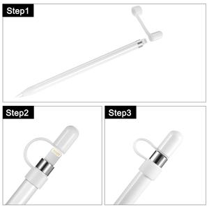 Per tappo a matita Apple, matita Apple tappo di ricambio magnetico <span class=keywords><strong>con</strong></span> supporto in silicone per <span class=keywords><strong>iPad</strong></span> <span class=keywords><strong>Pro</strong></span> 9.7 "/10.5"/12.9 "e <span class=keywords><strong>iPad</strong></span> - Product Image 6