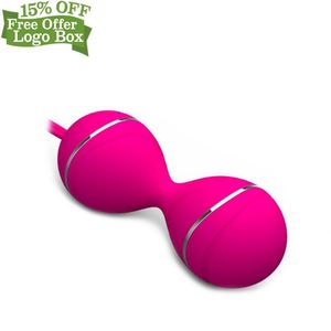 Scatola personalizzata gratuita-Silicone ricaricabile vibrazione Koro palline donne vaginali Kegel esercizio palla - Product Image 6