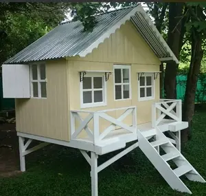 Деревянный игровой домик разного дизайна с игровым домом/игровой домик для продажи