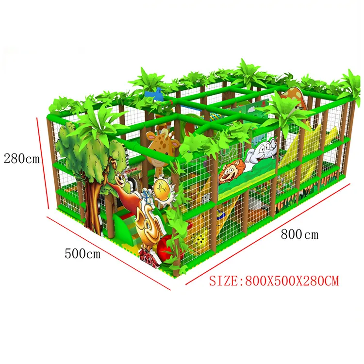 Kommerzieller Spielplatz hochwertiger und umweltfreundlicher bunter Kunststoff-Innenraum-Spielplatz für Kinder