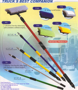 Perche de nettoyage télescopique, 1 pièce, forte puissance, avec brosse souple, extension durable en fibre de carbone - Product Image 6