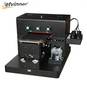 Jetvinner 엡손 L805 헤드 수동 A4 UV 프린터 인쇄 기계 플랫 재료 6 색