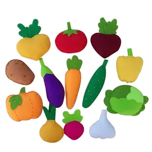 カスタムフェルトぬいぐるみ果物と野菜のおもちゃ