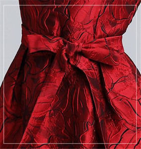 2019 de moda rojo vendaje huellas vestido moderno gran inventario señora vestidos <span class=keywords><strong>en</strong></span> <span class=keywords><strong>venta</strong></span> - Product Image 6