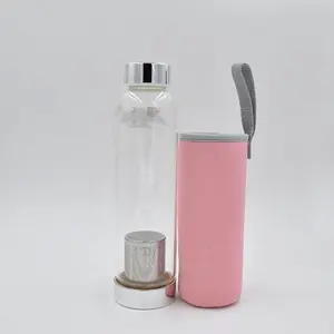 most popular items A best popular of clear 550m glass tea infuser bottle With Tea Strainer