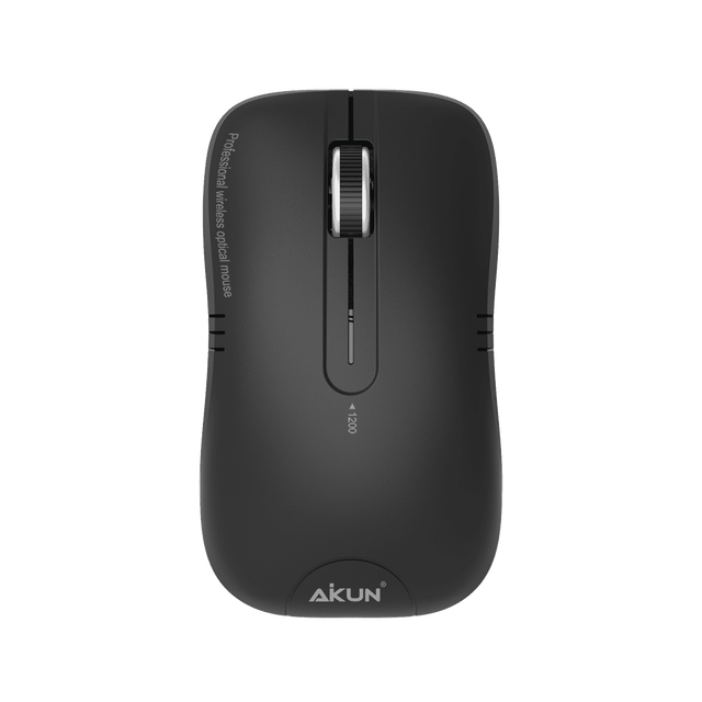 AIKUN MX30-Office Home Wireless 2.4G 3D Optical Mouse with DPI 1200,USB Cable,Rubber Wheel,Plug and Play
