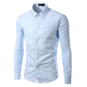 2023 New Design Cheap Good Serve Plain Dyed <strong>African</strong> <strong>Men</strong> Breathable White <strong>Shirt</strong> - Product Image 3