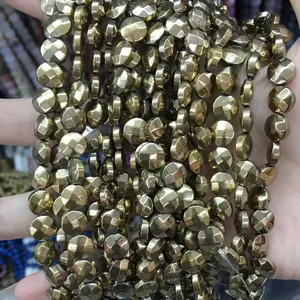 Rame placcato Magnetico Branelli rotondi Dell'ematite Fili Branelli Allentati Della Pietra Preziosa per Monili Che Fanno Diy Del Braccialetto Della Collana