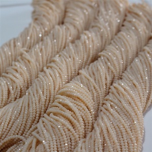 Cuentas sueltas de cristal cremoso para Decoración - Product Image 1
