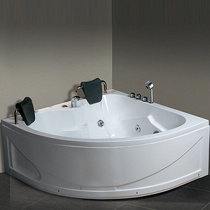 Nueva bañera de spa de masaje triangular de esquina moderna para 2 personas - Product Image 4