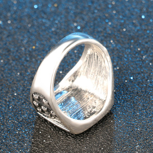 Anillo <span class=keywords><strong>de</strong></span> Sello con Corona <span class=keywords><strong>de</strong></span> Rey y Reina, Nuevo, <span class=keywords><strong>para</strong></span> Hombre y Mujer, Color Plata Vintage, Tallado con Estrellas, Joyería Punk <span class=keywords><strong>para</strong></span> Fiestas, <span class=keywords><strong>Regalos</strong></span> - Product Image 5