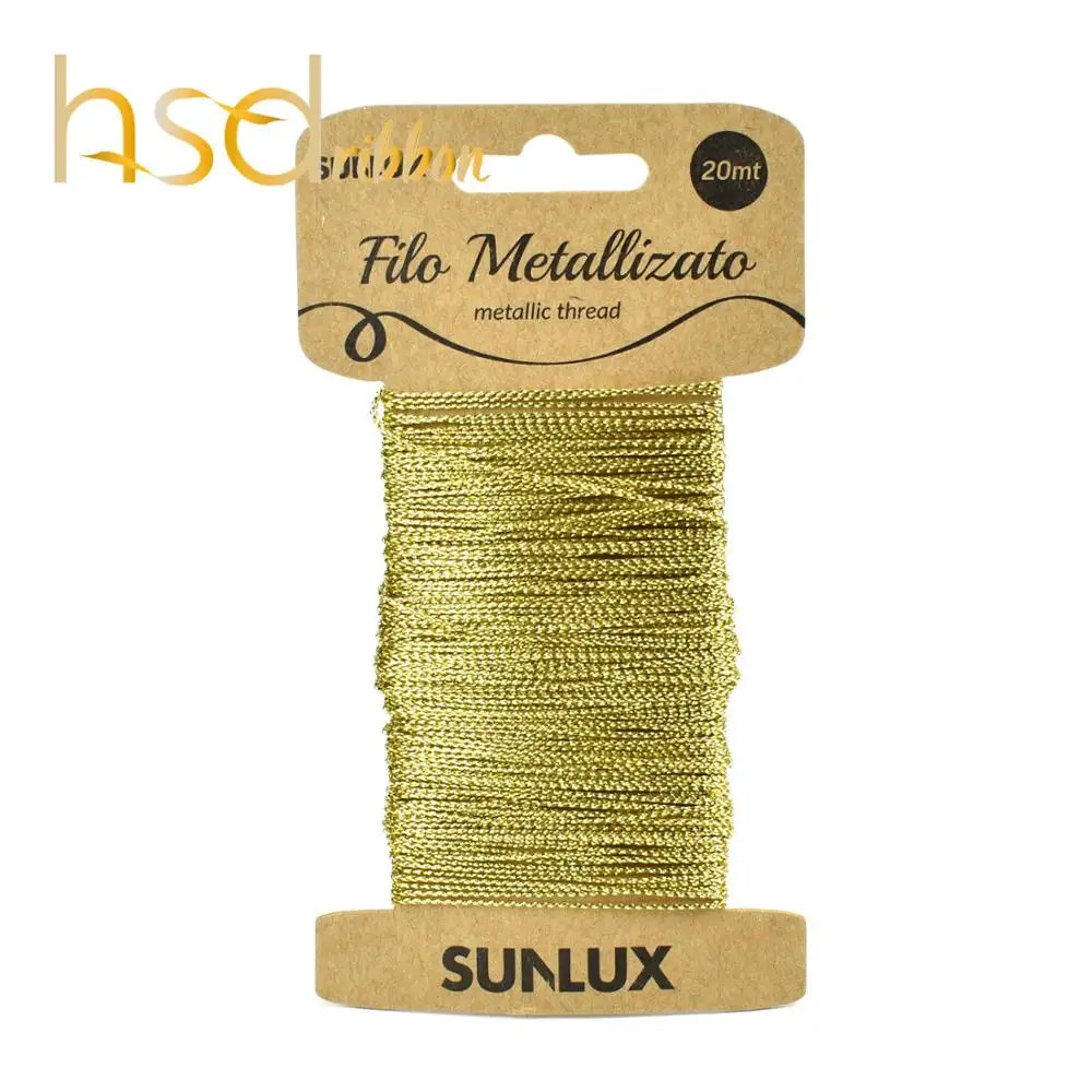 HSDRibbon 1mm Oro metallizzato String per imballaggio