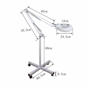 Vẻ Đẹp Thiết Bị Tầng Đứng Magnifying Đèn Magnifying Glass LED Ánh Sáng - Product Image 3