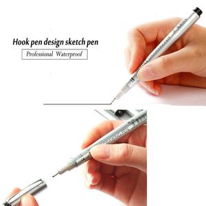 Bview Art 10 Black Calligraphy Tip <strong>Nibs</strong> Waterproof Archival Ink Micro-Pen <strong>Fineliner</strong> with Cotton Bag and EBook - Product Image 4