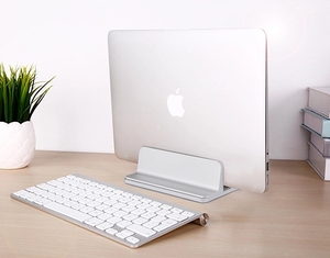 Double fente De Stockage peu encombrant vertical support de support réglable pour ordinateur portable pour macbook - Product Image 5