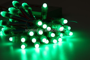 Round Shape 50pcs a string 5V <strong>waterproof</strong> IP68 full color 12mm <strong>WS2801</strong> rgb <strong>pixel</strong> led light <strong>module</strong> - Product Image 5