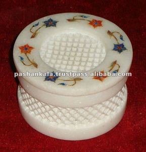 Boîte à pilules en marbre - Product Image 1