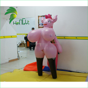 2 metros de altura inflable personalizado sexy tetas grandes de <span class=keywords><strong>la</strong></span> muchacha del cerdo / inflable juguete de cerdo - Product Image 3