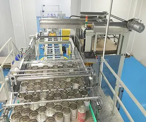 Автоматическая высокоскоростная гибочно-пустые банки машина с двумя для пищевой жестяная коробка для штабелирования