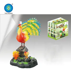 Electric voice sound control peacock and bird toys with house novelty toys kids