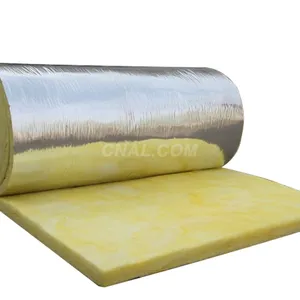 R13 eco fiberglass rigid glass wool roof hydrophobic insulation roll glass fiber with aluminium foil