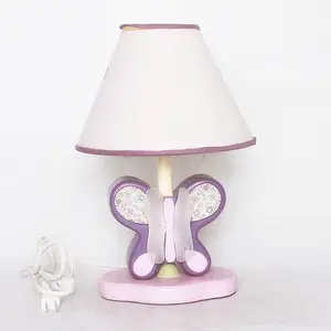 Resin Table Lamp Study Lamp Room Resin Small Size Butterfly Design Kids Table Lamps LED Light Hand Painted Modern Lighting And Circuitry Design