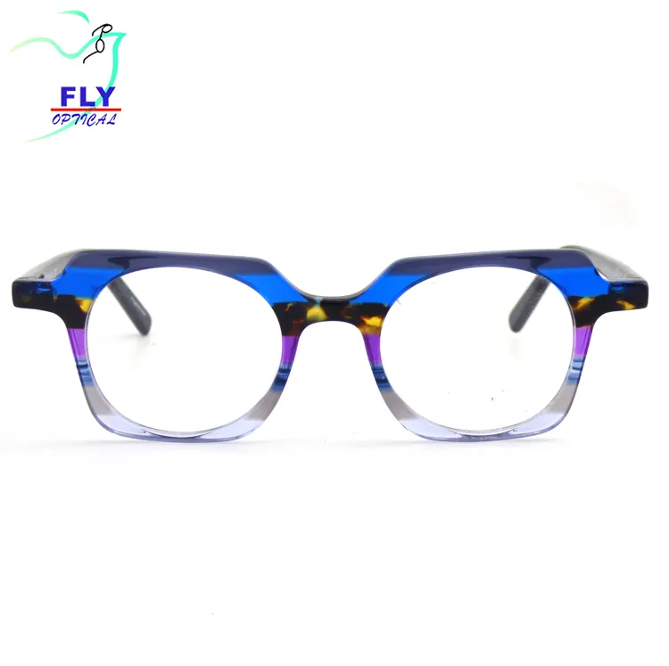 卸売ノベルティデザイナーハイエンド品質アセテート光学眼鏡フレーム