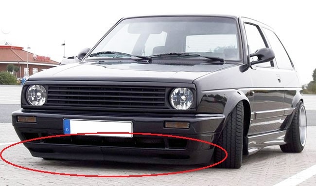 Auto Front Spoiler for VW Golf Jetta 2 MK2 | Durable Plastic
