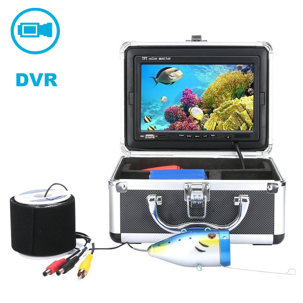 15 м кабель 7 дюймов Fish Finder 1000TVL HD Водонепроницаемая камера для подводной охоты камеры с функцией DVR используется для подводной рыбалки