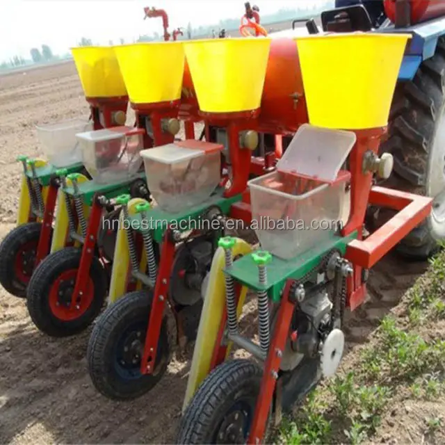 肥料付き小麦ロータリー耕うん機シーダー用4列コーンプランター