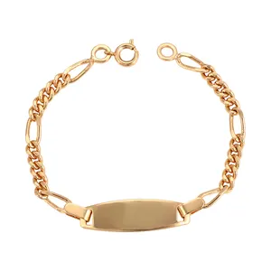 bracelet 008 xuping free sample wholesale simple design chain bracelet for baby