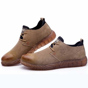 Baskets en cuir Pu pour hommes, chaussures <span class=keywords><strong>de</strong></span> sécurité, <span class=keywords><strong>de</strong></span> <span class=keywords><strong>travail</strong></span>, décontractées et légères, à semelle Rock, tendance, nouveauté, été 2019 - Product Image 6