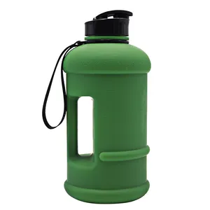 2L Army Green Water Drinken Fles Kruik Met Handvat Jug Container Outdoor Sport Gym Auto Reizen Gebruik Draagbare Lekkage Proof