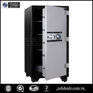 Cajas fuertes digitales ignífugas para el hogar Caja de almacenamiento de acero de aleación de aluminio con combinación de huella digital y bloqueo de llaves - Product Image 2