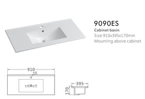 <span class=keywords><strong>Lavabo</strong></span> Industriale Rettangolare Sottile di Varie <span class=keywords><strong>Dimensioni</strong></span> per <span class=keywords><strong>Bagno</strong></span>, per Uso in Appartamento, Resistente all'Acqua, Garanzia di 3 Anni - Product Image 6