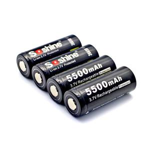 2 Pz Soshine 3.7 V 5500 mAh 26650 Batteria Protetta 26650 Ricaricabile Li-Ion Cellulare con Cassa Del Supporto Della Batteria - Product Image 2