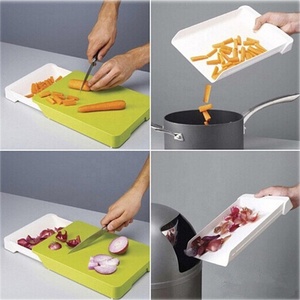 Factory <strong>Customization</strong> 2 in 1 Kitchen Multifunctional Drawer Type <strong>Chopping</strong> <strong>Block</strong> Vegetable Fruit <strong>Plastic</strong> Cutting Board - Product Image 5