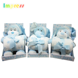 Bébé <span class=keywords><strong>chien</strong></span> en peluche jouets peluches set avec couverture - Product Image 6