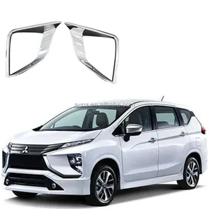 XPANDER accessories Head light cover ABS Chrome Front Lamp Cover For Mitsubishi Xpander 2018 2019 2020 2021