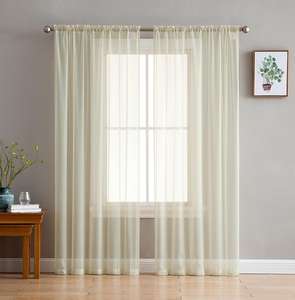 DaiRui Rideau transparent en tulle <span class=keywords><strong>blanc</strong></span> <span class=keywords><strong>uni</strong></span> pour la chambre à coucher du salon arabe de haute qualité à la mode - Product Image 4