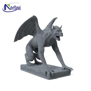 Jardin extérieur décoratif <span class=keywords><strong>pierre</strong></span> marbre <span class=keywords><strong>gargouille</strong></span> Halloween Statues Sculpture avec aile - Product Image 6