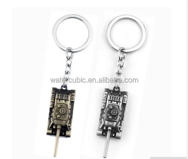 Wot Game World of Tanks KeyChain 5 CM Alloy Metal Tank Model Pendent Key Ring Gift Key Chain Ring Holder for Car Fans Souvenirs