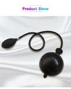 男性女性ゲイのためのインフレータブルバットプラグ拡張可能なアナルプラグディルド空気充填ポンプ大人のおもちゃ - Product Image 4