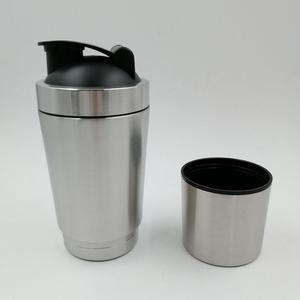 Botella agitadora de proteínas de Metal, sin Bpa, de acero inoxidable, con logotipo personalizado - Product Image 2