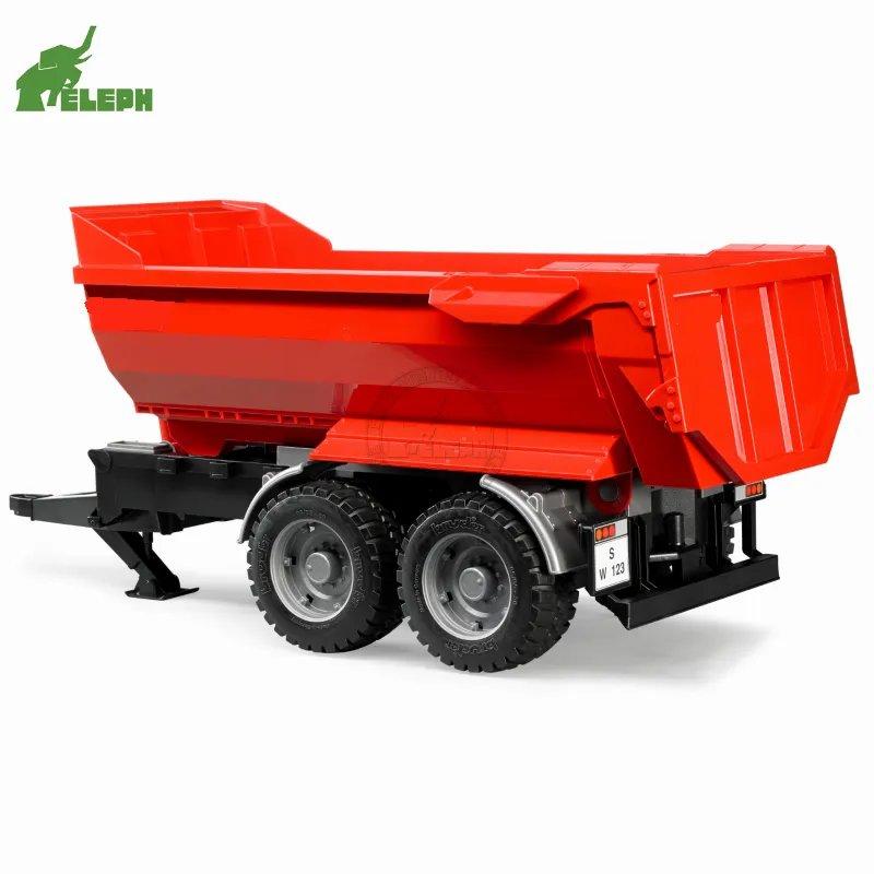 Tugas Berat 2 As Roda 35 Ton 3 Way Kecil U Belakang Dump Tipper Truck Semi Trailer dengan Tipper Hidrolik Silinder